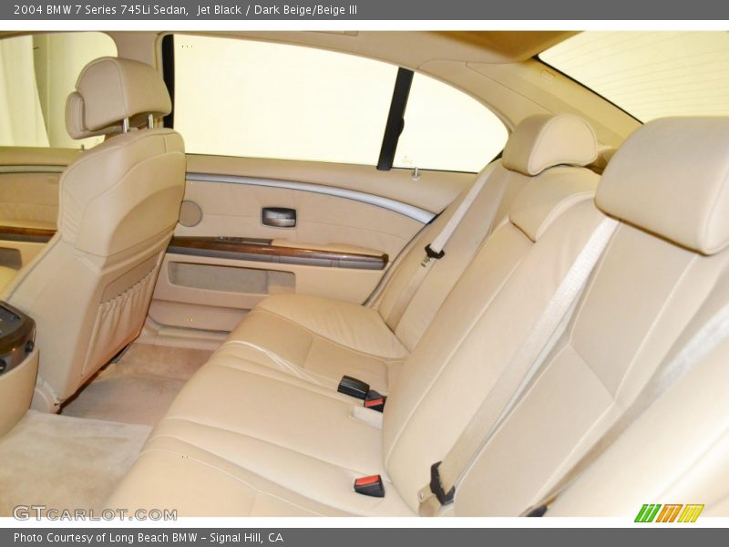 Jet Black / Dark Beige/Beige III 2004 BMW 7 Series 745Li Sedan