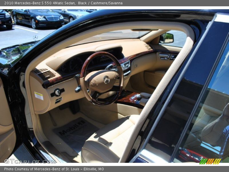 Black / Cashmere/Savanna 2010 Mercedes-Benz S 550 4Matic Sedan