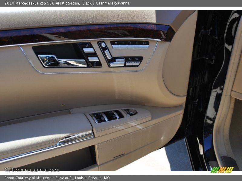 Black / Cashmere/Savanna 2010 Mercedes-Benz S 550 4Matic Sedan