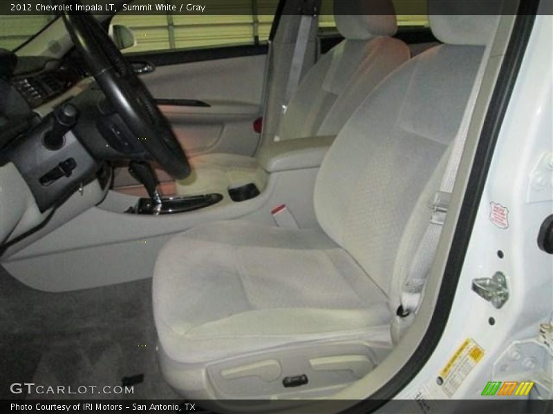 Summit White / Gray 2012 Chevrolet Impala LT