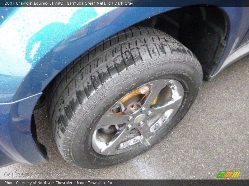 Bermuda Green Metallic / Dark Gray 2007 Chevrolet Equinox LT AWD