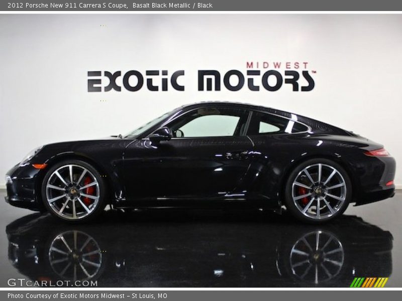 Basalt Black Metallic / Black 2012 Porsche New 911 Carrera S Coupe