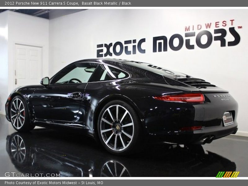 Basalt Black Metallic / Black 2012 Porsche New 911 Carrera S Coupe