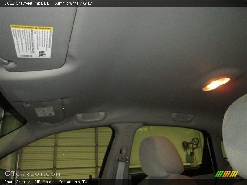 Summit White / Gray 2012 Chevrolet Impala LT