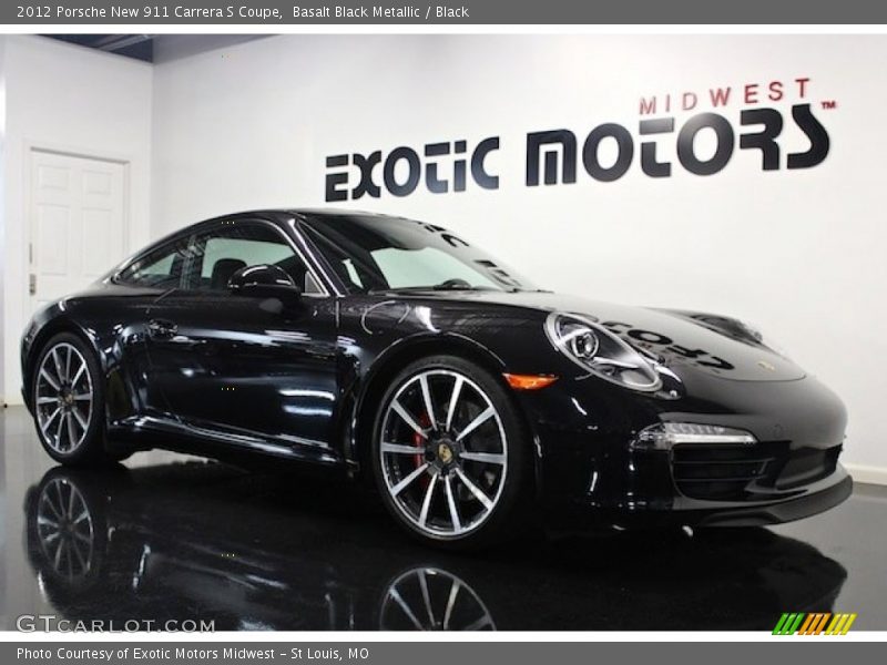 Basalt Black Metallic / Black 2012 Porsche New 911 Carrera S Coupe