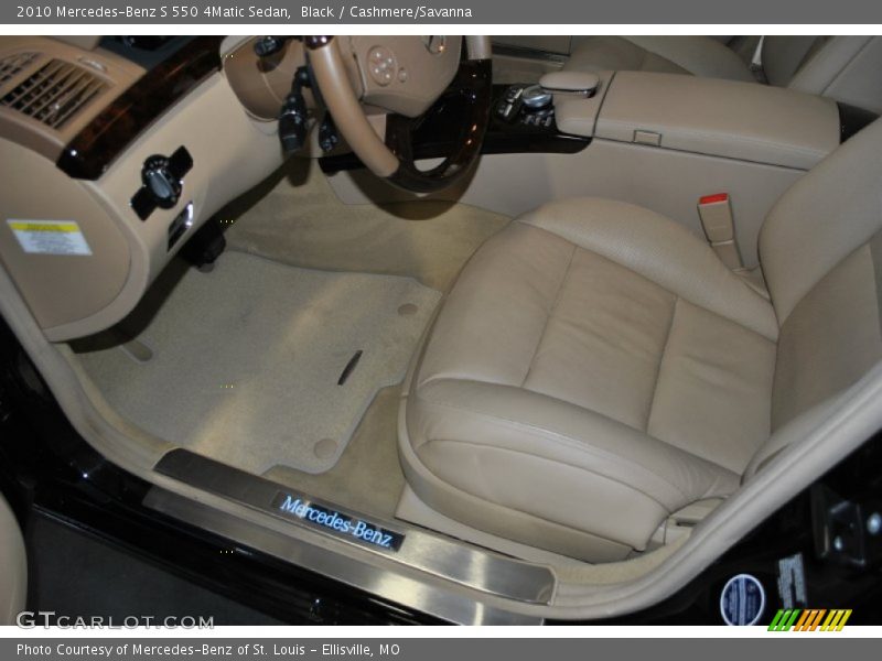 Black / Cashmere/Savanna 2010 Mercedes-Benz S 550 4Matic Sedan