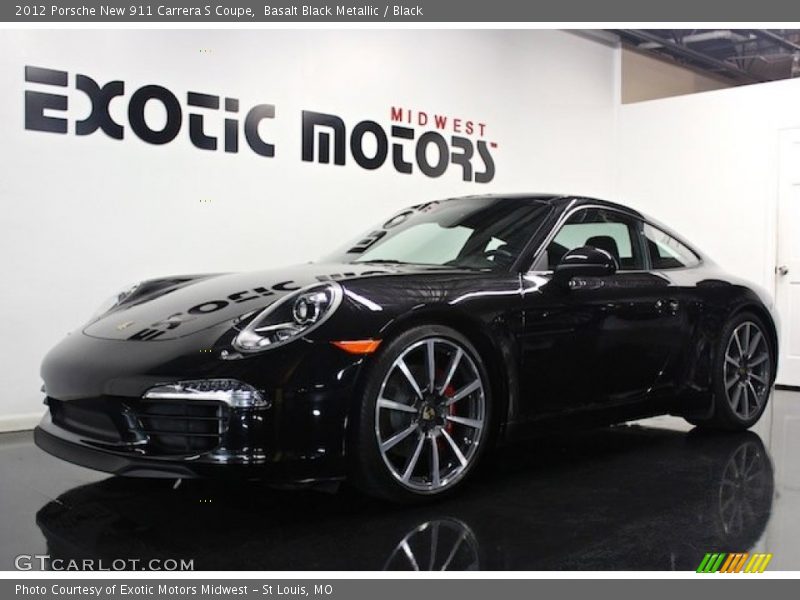 Basalt Black Metallic / Black 2012 Porsche New 911 Carrera S Coupe