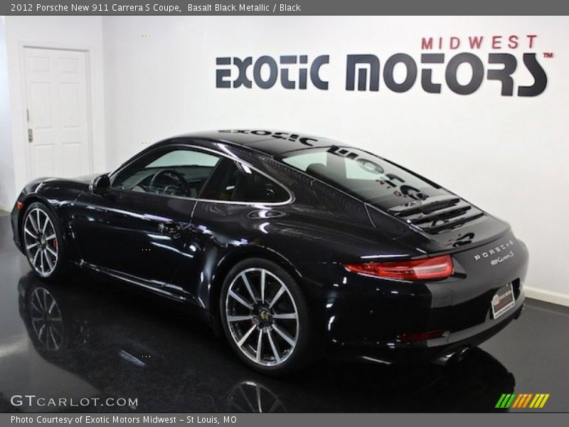 Basalt Black Metallic / Black 2012 Porsche New 911 Carrera S Coupe