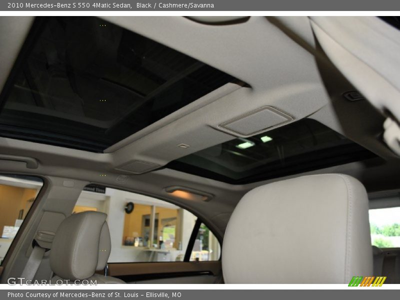 Black / Cashmere/Savanna 2010 Mercedes-Benz S 550 4Matic Sedan