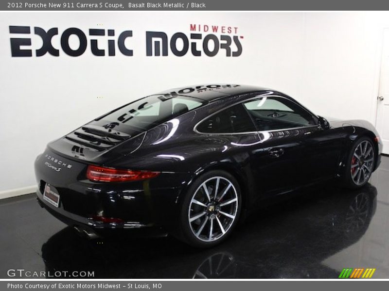 Basalt Black Metallic / Black 2012 Porsche New 911 Carrera S Coupe