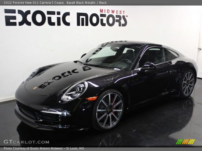 Basalt Black Metallic / Black 2012 Porsche New 911 Carrera S Coupe