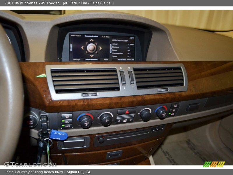 Jet Black / Dark Beige/Beige III 2004 BMW 7 Series 745Li Sedan