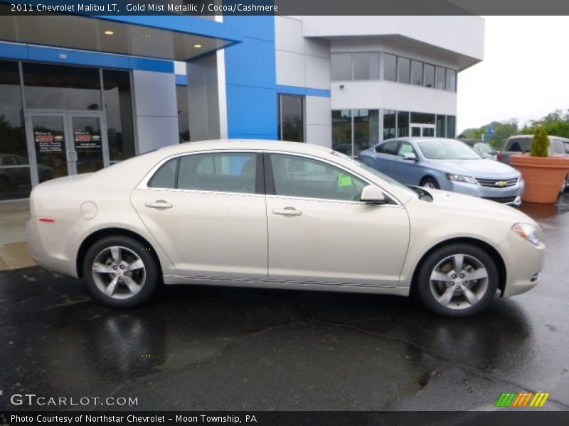 Gold Mist Metallic / Cocoa/Cashmere 2011 Chevrolet Malibu LT
