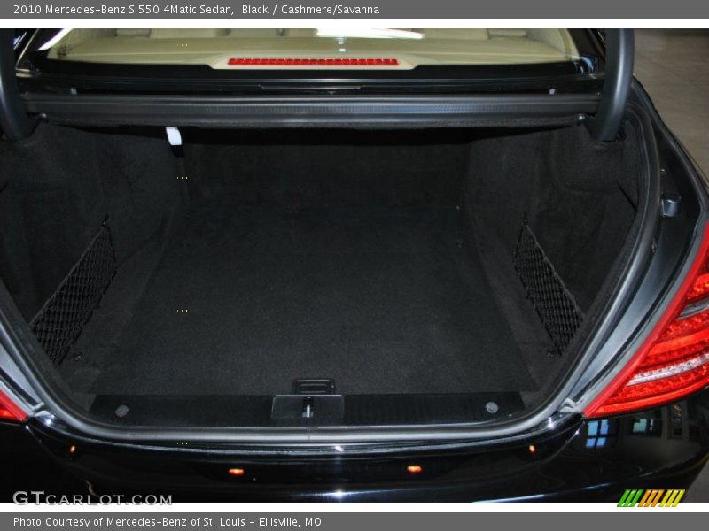 Black / Cashmere/Savanna 2010 Mercedes-Benz S 550 4Matic Sedan