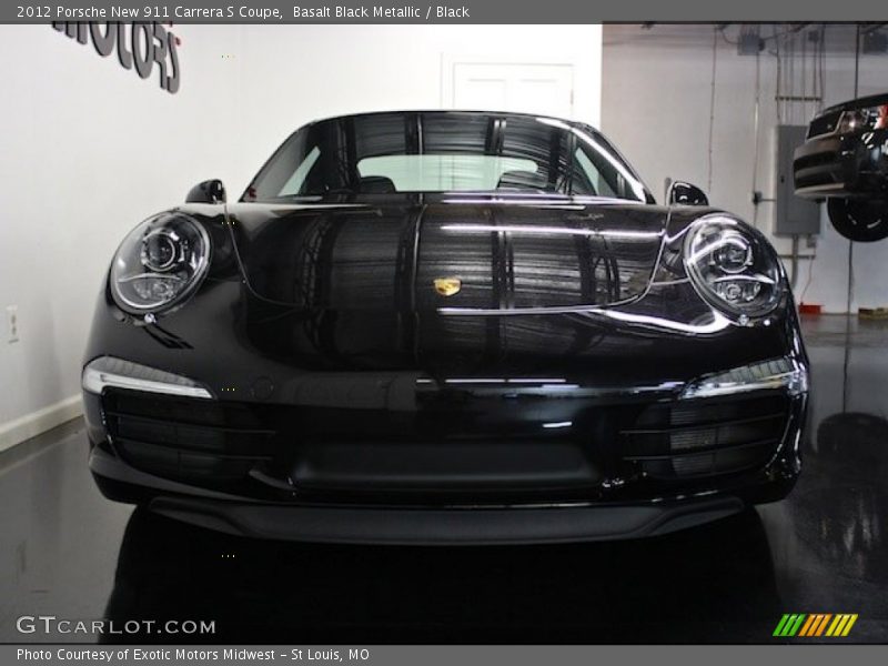 Basalt Black Metallic / Black 2012 Porsche New 911 Carrera S Coupe