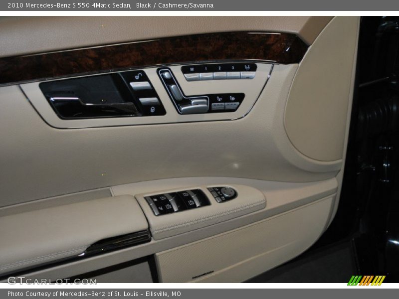 Black / Cashmere/Savanna 2010 Mercedes-Benz S 550 4Matic Sedan