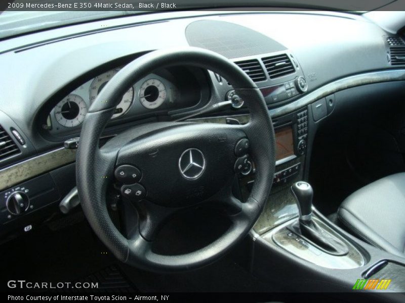 Black / Black 2009 Mercedes-Benz E 350 4Matic Sedan