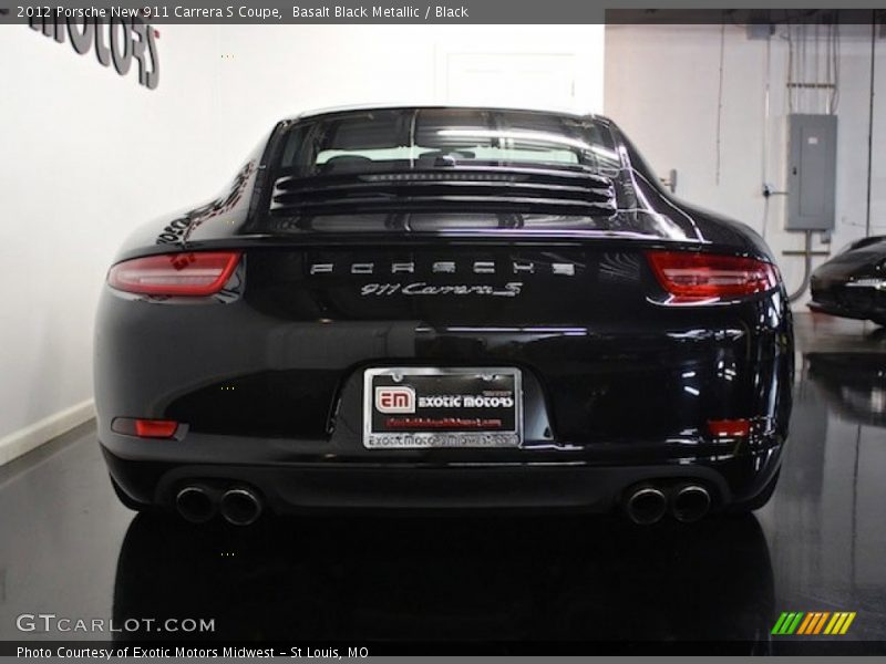 Basalt Black Metallic / Black 2012 Porsche New 911 Carrera S Coupe