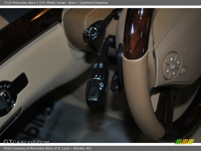 Black / Cashmere/Savanna 2010 Mercedes-Benz S 550 4Matic Sedan