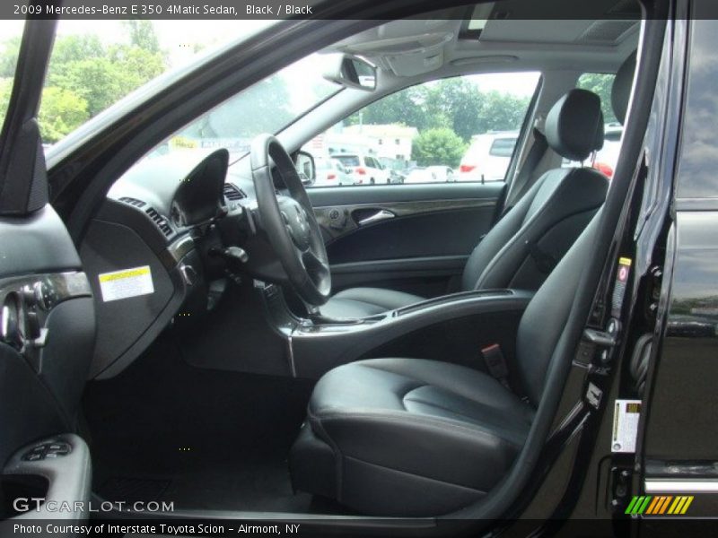 Black / Black 2009 Mercedes-Benz E 350 4Matic Sedan