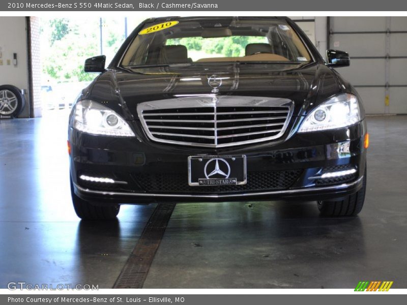 Black / Cashmere/Savanna 2010 Mercedes-Benz S 550 4Matic Sedan