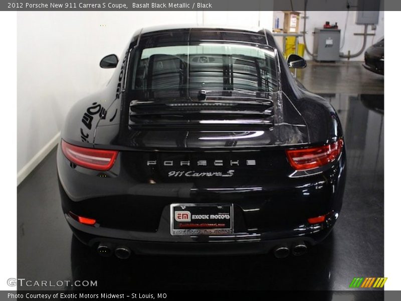 Basalt Black Metallic / Black 2012 Porsche New 911 Carrera S Coupe