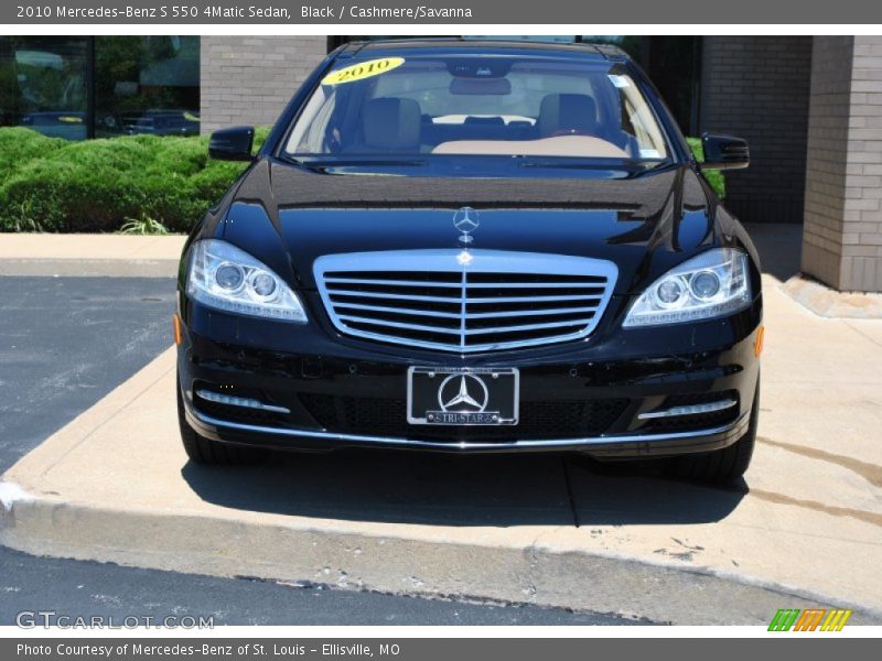 Black / Cashmere/Savanna 2010 Mercedes-Benz S 550 4Matic Sedan