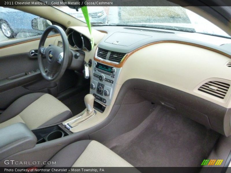 Gold Mist Metallic / Cocoa/Cashmere 2011 Chevrolet Malibu LT