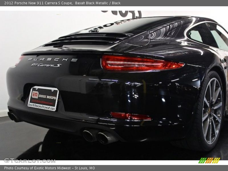 Basalt Black Metallic / Black 2012 Porsche New 911 Carrera S Coupe