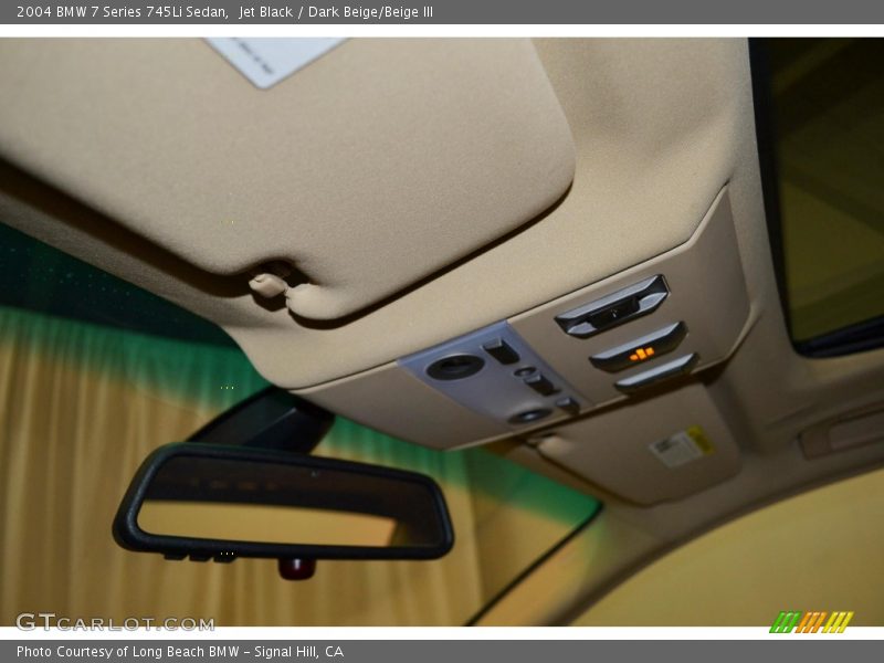 Jet Black / Dark Beige/Beige III 2004 BMW 7 Series 745Li Sedan