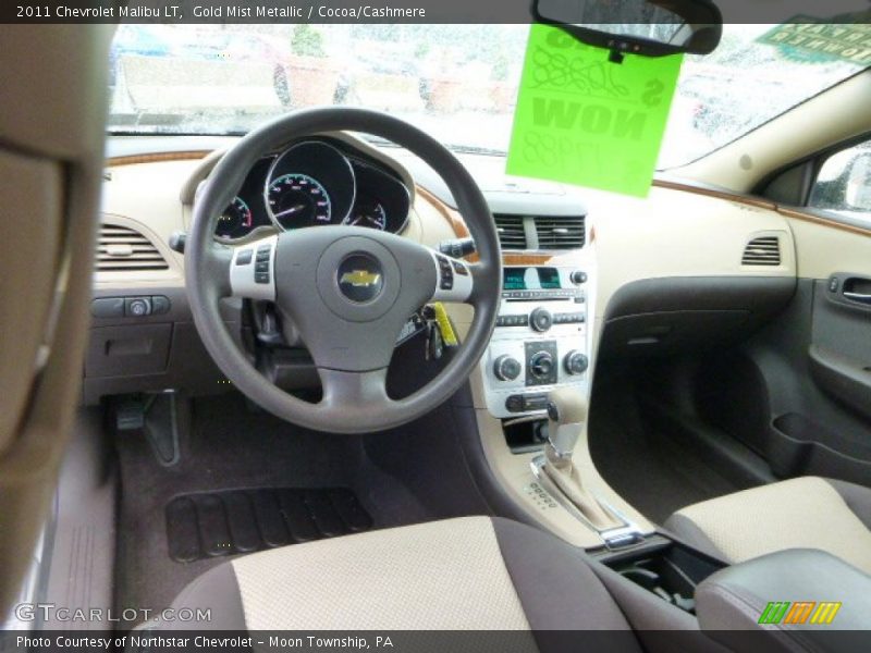 Gold Mist Metallic / Cocoa/Cashmere 2011 Chevrolet Malibu LT