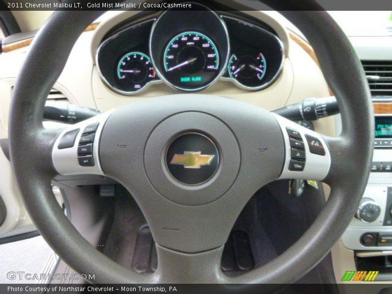 Gold Mist Metallic / Cocoa/Cashmere 2011 Chevrolet Malibu LT
