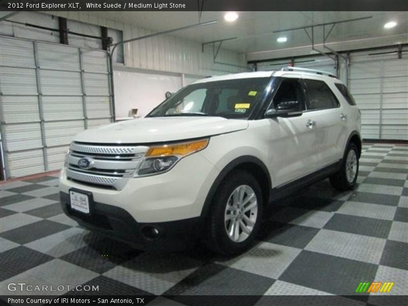 White Suede / Medium Light Stone 2012 Ford Explorer XLT