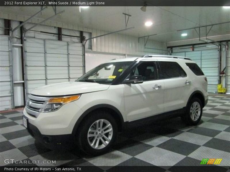 White Suede / Medium Light Stone 2012 Ford Explorer XLT