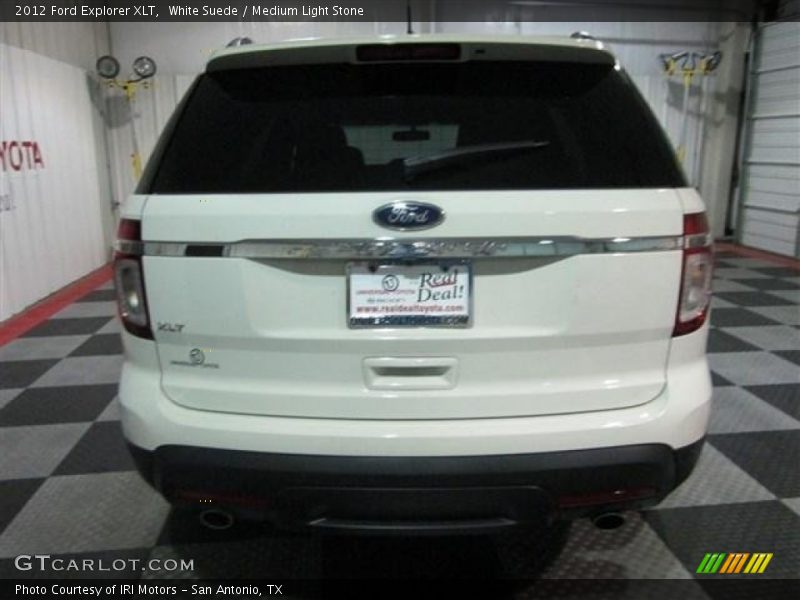 White Suede / Medium Light Stone 2012 Ford Explorer XLT