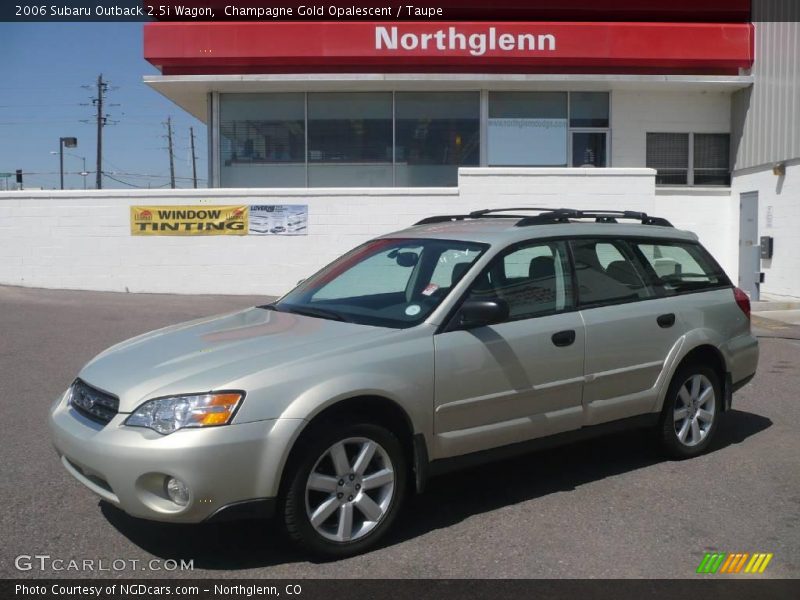 Champagne Gold Opalescent / Taupe 2006 Subaru Outback 2.5i Wagon