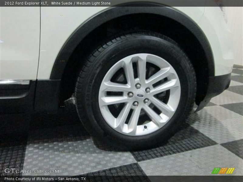 White Suede / Medium Light Stone 2012 Ford Explorer XLT