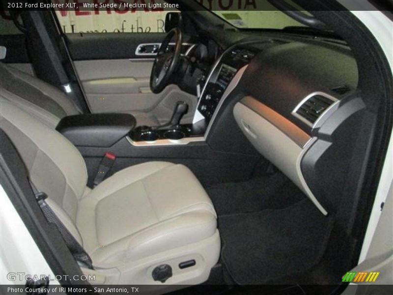 White Suede / Medium Light Stone 2012 Ford Explorer XLT