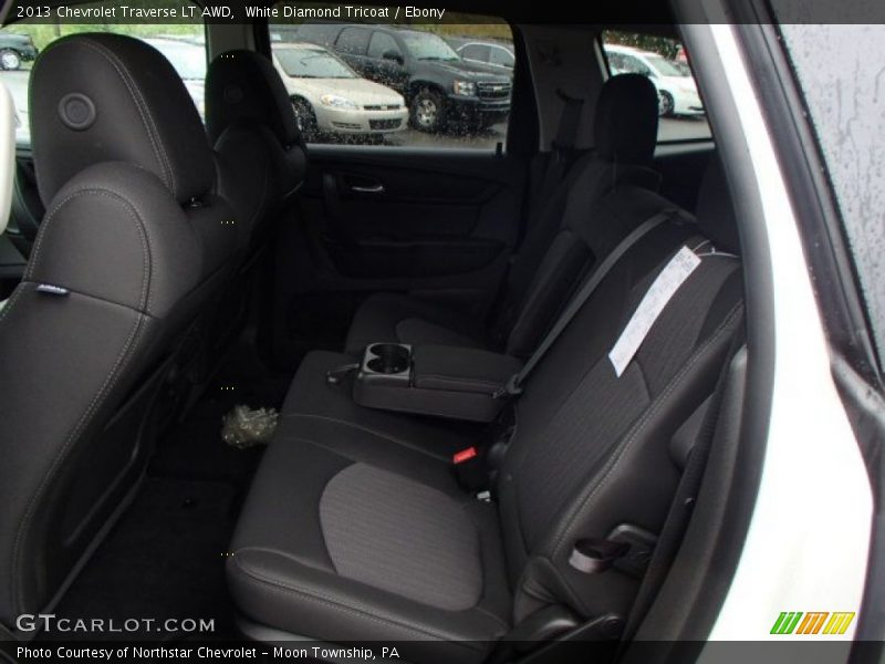 White Diamond Tricoat / Ebony 2013 Chevrolet Traverse LT AWD