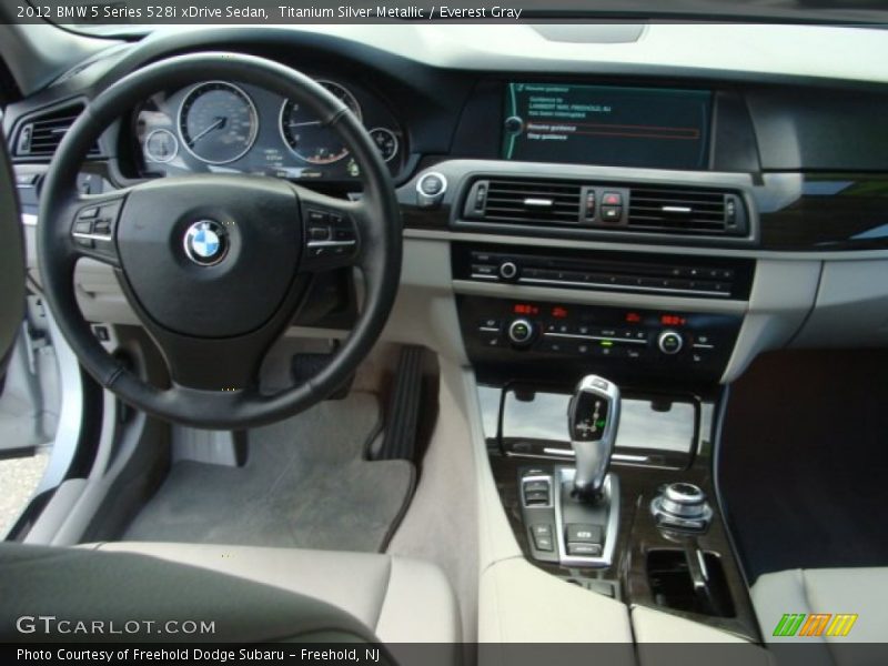 Titanium Silver Metallic / Everest Gray 2012 BMW 5 Series 528i xDrive Sedan