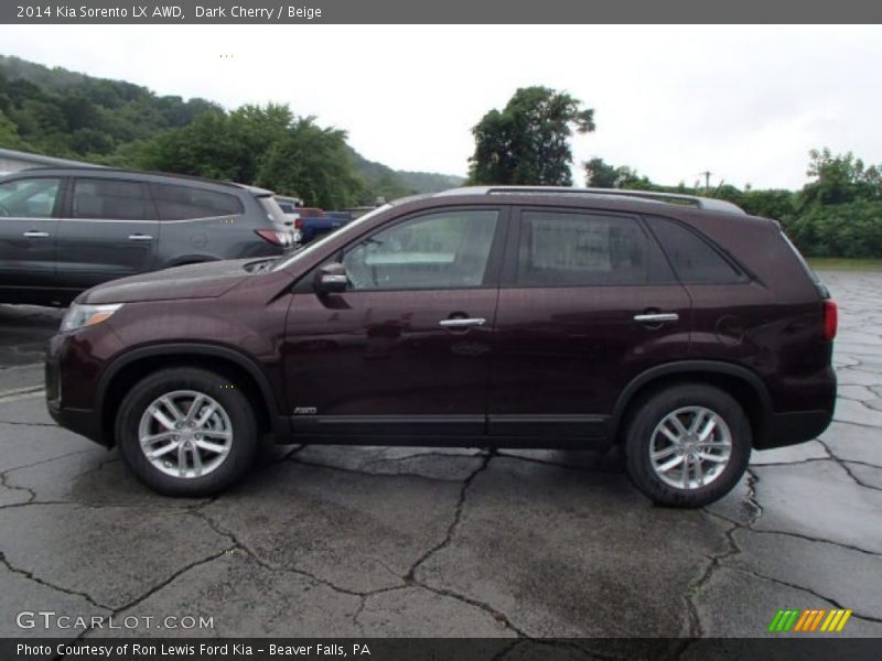  2014 Sorento LX AWD Dark Cherry
