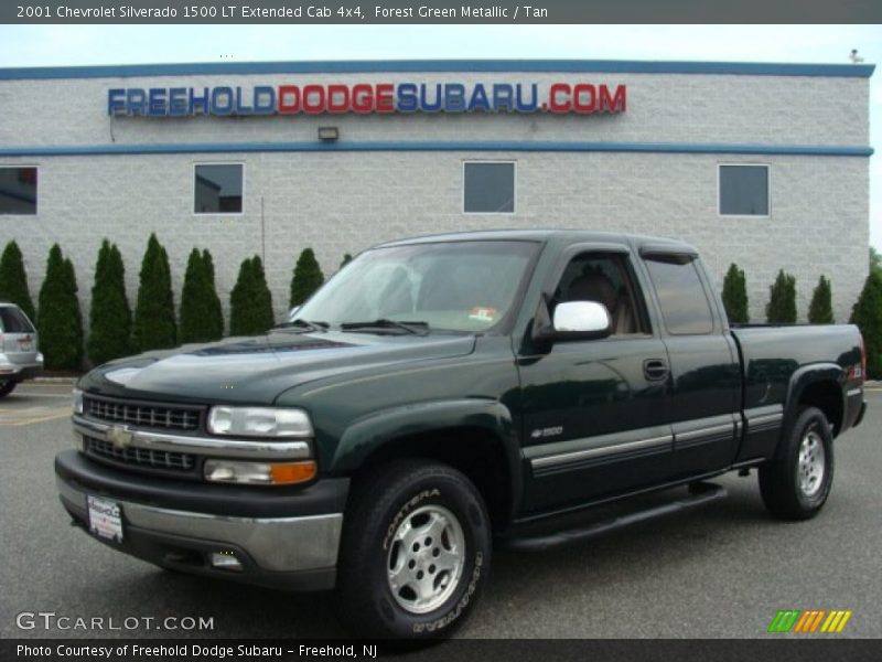 Forest Green Metallic / Tan 2001 Chevrolet Silverado 1500 LT Extended Cab 4x4