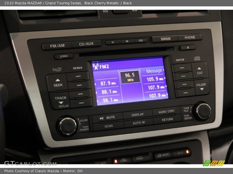 Black Cherry Metallic / Black 2010 Mazda MAZDA6 i Grand Touring Sedan