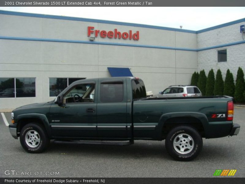 Forest Green Metallic / Tan 2001 Chevrolet Silverado 1500 LT Extended Cab 4x4