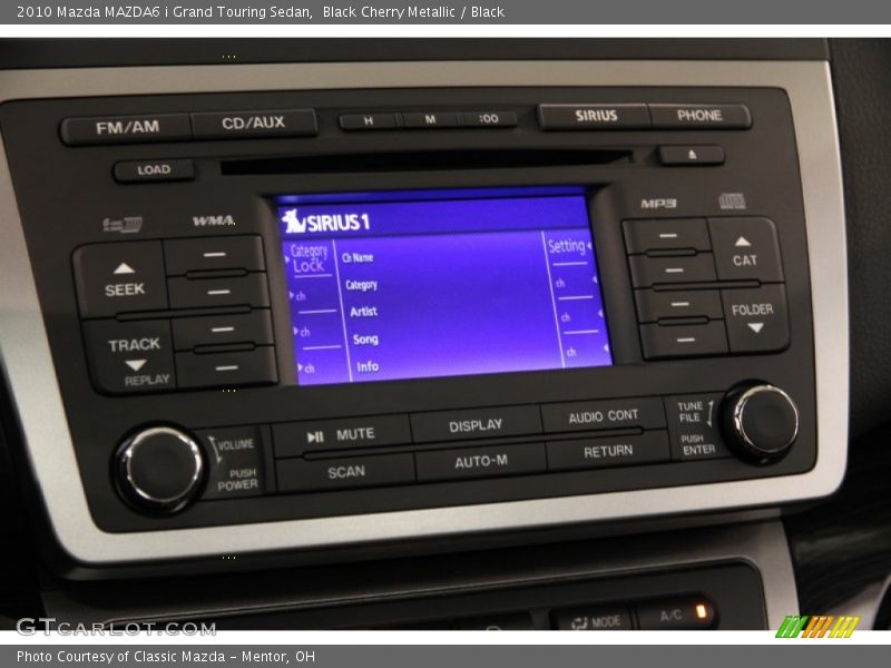 Black Cherry Metallic / Black 2010 Mazda MAZDA6 i Grand Touring Sedan