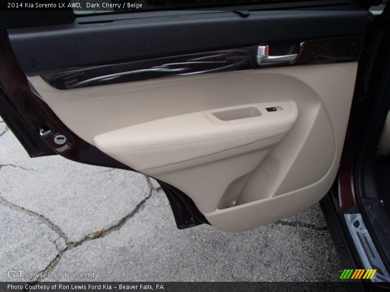 Dark Cherry / Beige 2014 Kia Sorento LX AWD