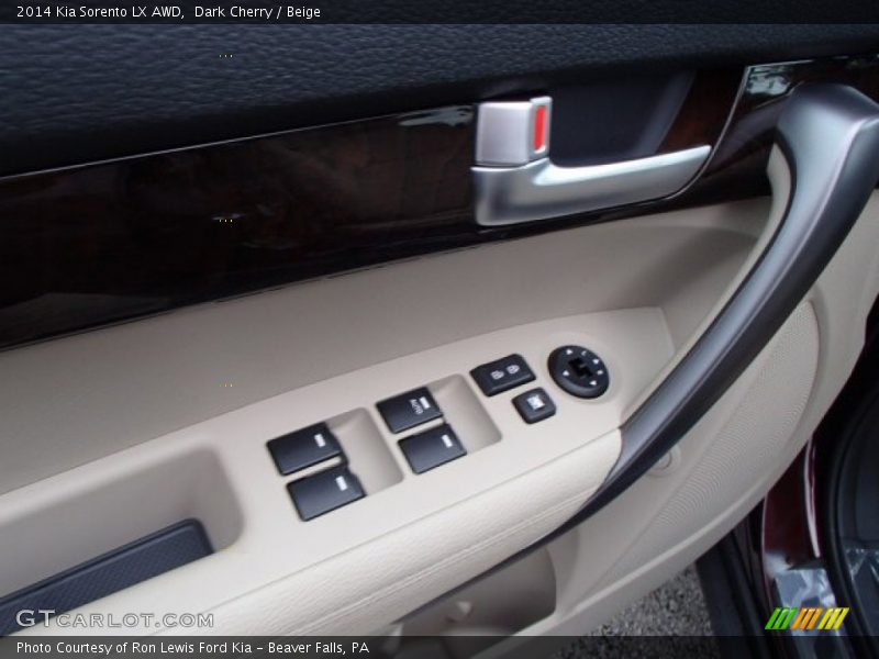 Dark Cherry / Beige 2014 Kia Sorento LX AWD