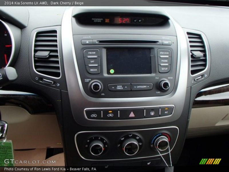 Controls of 2014 Sorento LX AWD