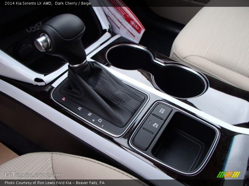  2014 Sorento LX AWD 6 Speed Sportmatic Automatic Shifter