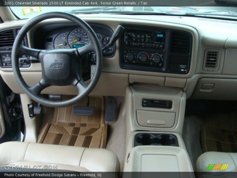 Forest Green Metallic / Tan 2001 Chevrolet Silverado 1500 LT Extended Cab 4x4